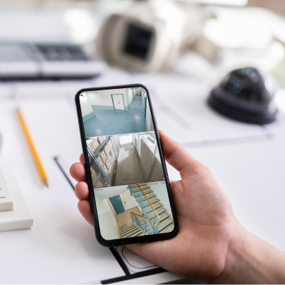 Grand Rapids security camera feed on cell phone